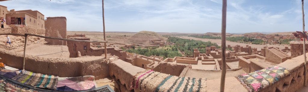 Ait Benhaddou panoramic shot - where they filmed Khalessi drinking tea!